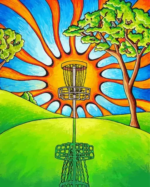 Disc Golf Art Diamond Painting