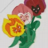 Disney Alice In Wonderland Flowers Art Diamond Painting