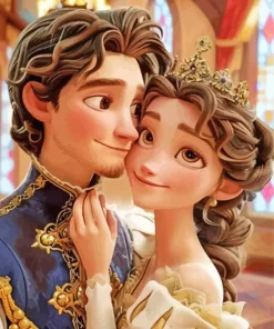 Disneyland Couple Art Diamond Painting