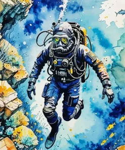 Diver Diamond Painting