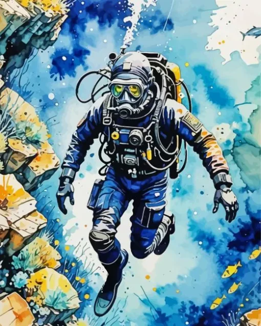 Diver Diamond Painting