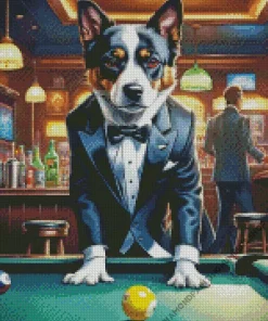Dog In Tuxedo Art Diamond Painting