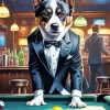 Dog In Tuxedo Art Diamond Painting
