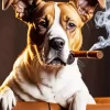 Dog Smoking Art Diamond Painting
