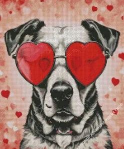 Dog Wear Glasses Diamond Painting