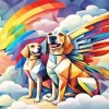 Dogs Angel Pop Art Diamond Painting