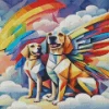 Dogs Angel Pop Art Diamond Painting