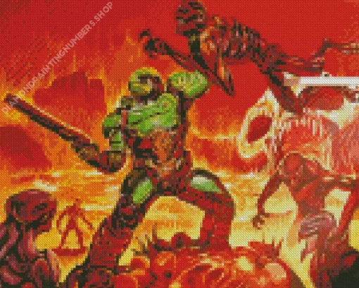 Doom Eternal Diamond Painting