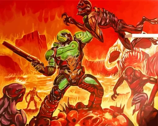 Doom Eternal Diamond Painting