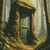Door In A Forest Diamond Painting