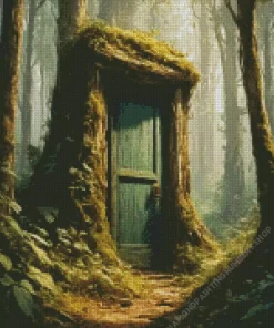 Door In A Forest Diamond Painting