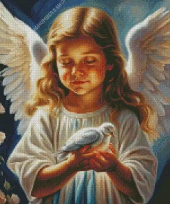 Dove And Angel Diamond Painting