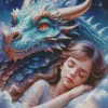 Dragon And The Girl Diamond Painting
