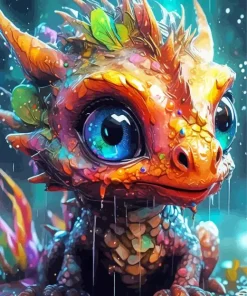 Dragon Baby Art Diamond Painting