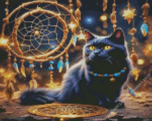 Dream Catcher Black Art Diamond Painting