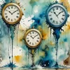Dripping Clocks Diamond Painting