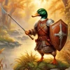 Duck Warrior Diamond Painting