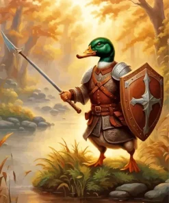 Duck Warrior Diamond Painting