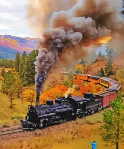 Durango Silverton Train Art Diamond Painting