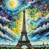 Eiffel Tower At Night Diamond Painting
