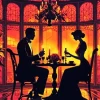 Elegant Couple Silhouette Diamond Painting
