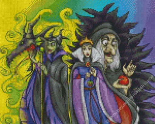 Evil Queen And Maleficent Diamond Painting