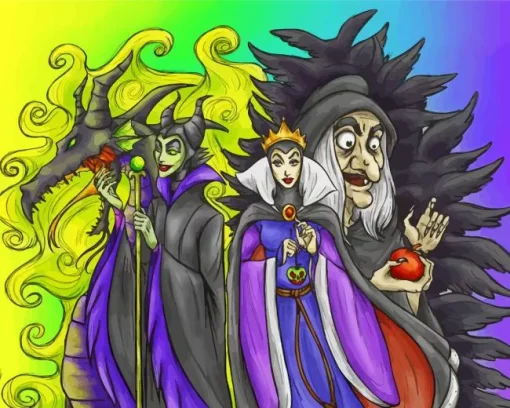 Evil Queen And Maleficent Diamond Painting