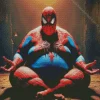 Fat Spiderman Art Diamond Painting