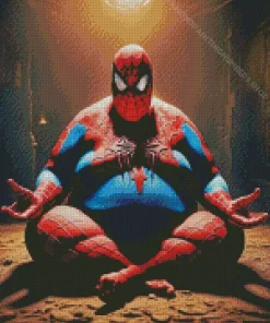 Fat Spiderman Art Diamond Painting