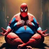 Fat Spiderman Art Diamond Painting