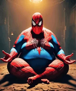 Fat Spiderman Art Diamond Painting