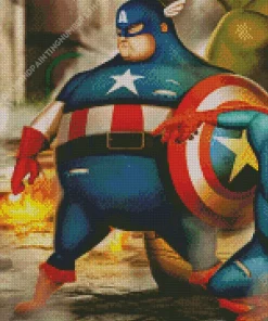 Fat Super Hero Diamond Painting