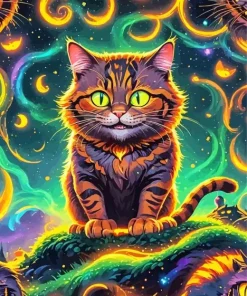 Fat Yellow Cat Art Diamond Painting
