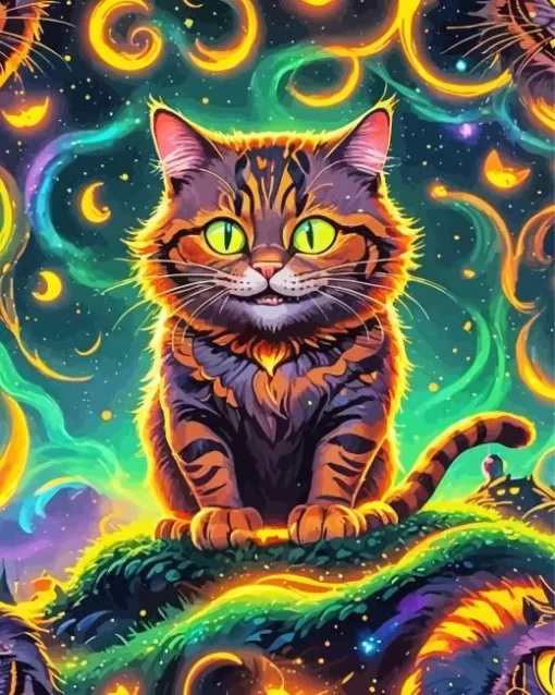 Fat Yellow Cat Art Diamond Painting