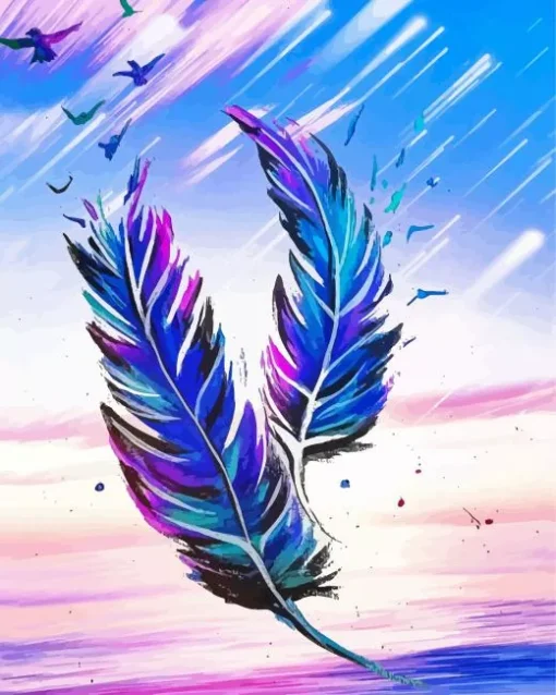Feather Floating Diamond Painting