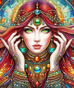 Female Fortune Teller Diamond Painting
