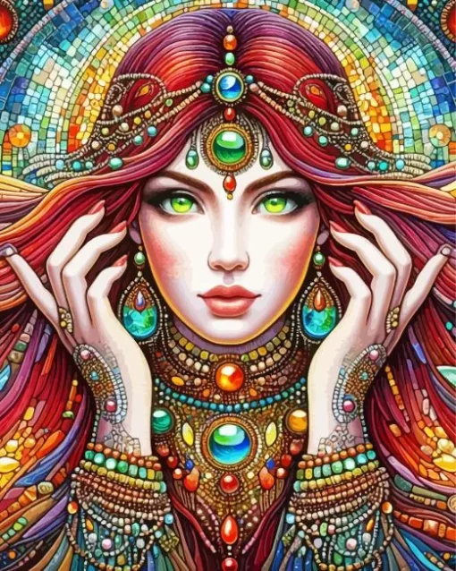 Female Fortune Teller Diamond Painting