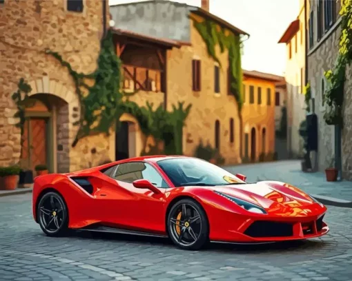 Ferrari 488 Diamond Painting