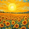 Field Of Sunflowers Van Gogh Art Diamond Painting