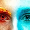Fire And Ice Eyes Diamond Painting