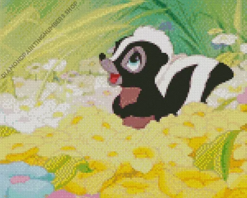 Flower Bambi Diamond Painting