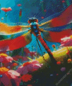 Flying Dragonfly Art Diamond Painting