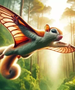 Flying Squirrel Diamond Painting
