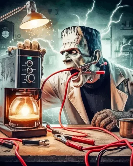 Frankenstein Art Diamond Painting