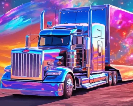 Galaxy Peterbilt Diamond Painting