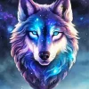 Galaxy Wolf Art Diamond Painting