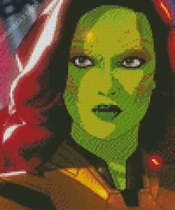 Gamora Guardians Of The Galaxy Diamond Painting