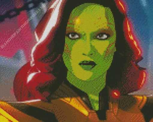 Gamora Guardians Of The Galaxy Diamond Painting