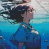 Girl Drowning Diamond Painting