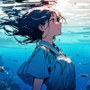 Girl Drowning Diamond Painting